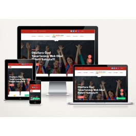 Kreş / Eğitim Kurumu  Web Sitesi Paketi Garten v4.5